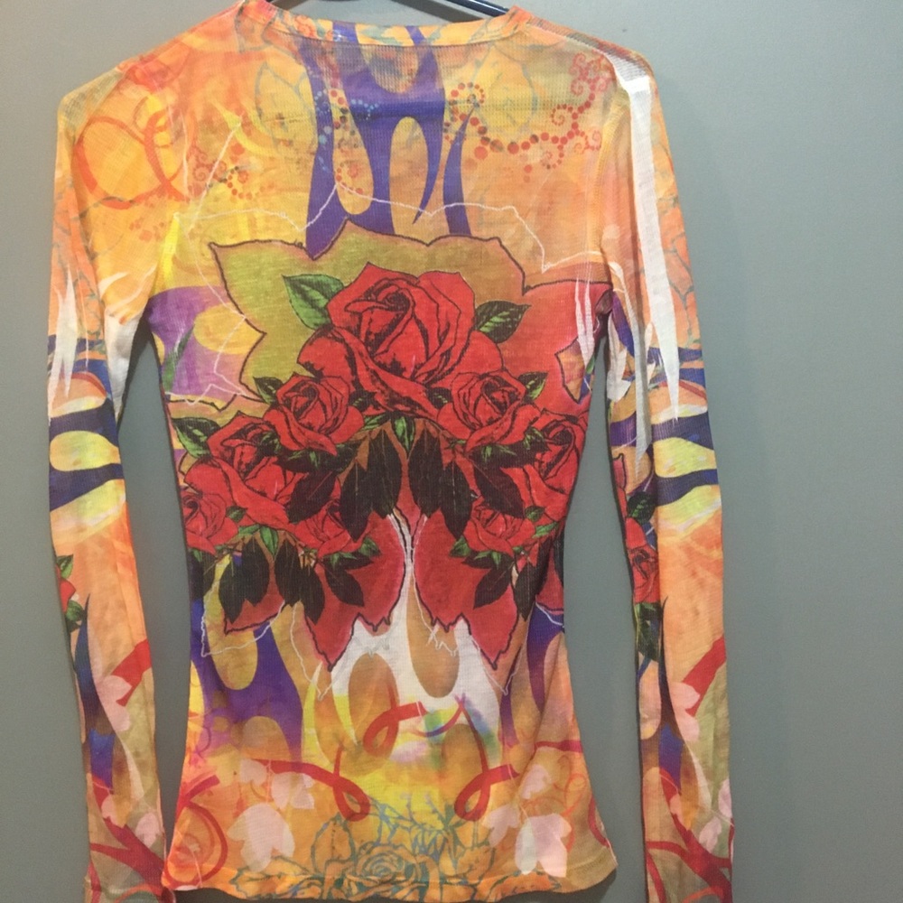 Love Stitch Graphic Long Sleeve Tee Size Small